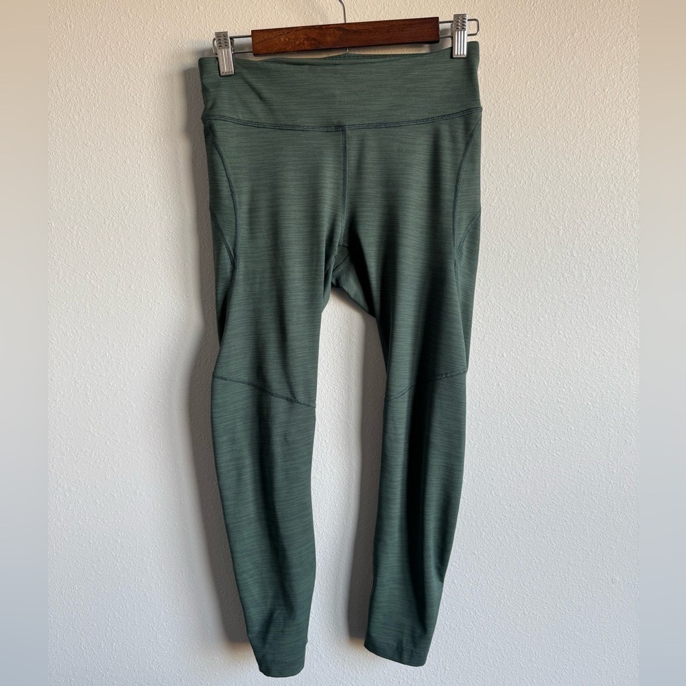Outdoor Voices Women's Green Activewear Workout Leggings Fall Gym Size Medium